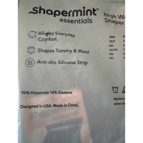 Shapemint Essentials Women's Size XS/S High Waisted Shaper Panty Brand New - Picture 7 of 8